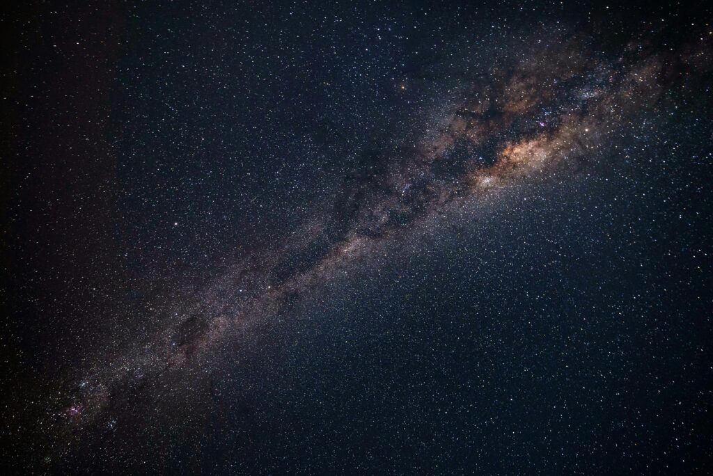 Stunning Milky Way over African savanna landscape